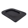 Купити Сидіння для унітаза (Tern 490) 435x344x50 мм, Matt Black, з мікроліфтом, Slim Duroplast, Quick Release QTSC179MB47354 Qtap в Києві vannaja.kiev.ua