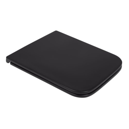 Купить Qtap Сиденье для унитаза (Gemini) 435x357x37 мм, Matt Black, с микролифтом, Slim Duroplast, Quick Release QT99HY2312MB в Киеве vannaja.kiev.ua