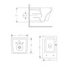Купити Унітаз підвісний Crow Rimless 485х340х330 мм, White, з сидінням Slim Duroplast/ Soft-close/ Quick Release QT05335171RW Qtap в Києві vannaja.kiev.ua