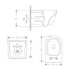 Купить Унитаз подвесной Jay Rimless 485×360×320 мм, White, с сиденьем Slim Duroplast/ Soft-close/ Quick Relase QT07335177RW Qtap в Киеве vannaja.kiev.ua
