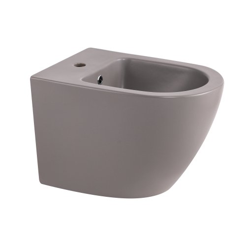 Купить Биде подвесное Qtap Robin 515x370x350 мм, Stone grey QT13551381GSG в Киеве vannaja.kiev.ua