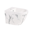 Біде підвісне Qtap Robin 515x370x350 мм, Marble QT13551381GMR Купити Біде підвісне Qtap Robin 515x370x350 мм, Marble QT13551381GMR в Києві vannaja.kiev.ua