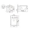 Купити Унітаз підвісний Tern Ultra Quiet 490×365×325 мм, Stone Grey, з сидінням Slim Duroplast / Soft-close / Quick Release QT17332303ASSG Qtap в Києві vannaja.kiev.ua