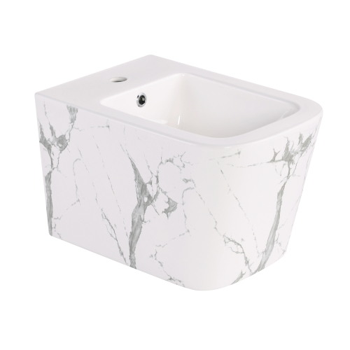 Біде підвісне Qtap Tern 520x350x330 мм, Marble QT17551303GMR Купити Біде підвісне Qtap Tern 520x350x330 мм, Marble QT17551303GMR в Києві vannaja.kiev.ua