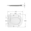 Купить Qtap Сиденье для унитаза (Jay 640, Swan 640) 422x360x30 мм, White, с микролифтом, Slim Duroplast, Quick Release QTSC179W48699 в Киеве vannaja.kiev.ua