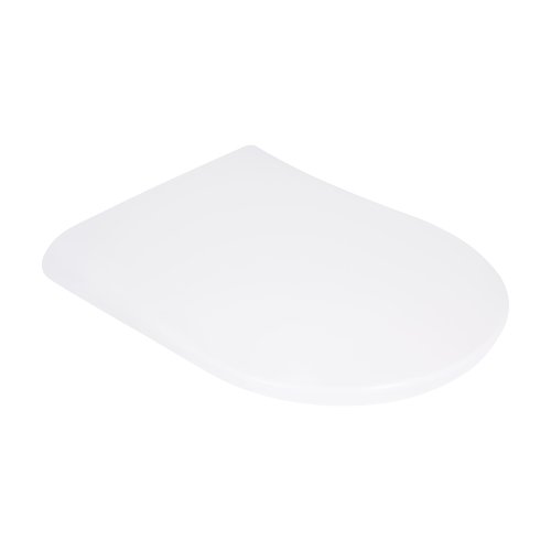 Купить Qtap Сиденье для унитаза (Robin 490, Scorpio 490) 430x363x60 мм, White, с микролифтом, Slim Duroplast, MagLock QTSC179W48915 в Киеве vannaja.kiev.ua