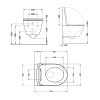 Купить Унитаз подвесной Qtap Robin Ultra Quiet 520×365×340 мм, Anthracite, с сиденьем Slim Duroplast / Soft-close / Quick Release QTROB26AN48995 в Киеве vannaja.kiev.ua