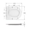 Сидіння для унітазу Qtap (Taurus 490) 422x360x30 мм, White, з мікроліфтом, Slim Duroplast, Quick Release QTSC179W49383 Купити Сидіння для унітазу Qtap (Taurus 490) 422x360x30 мм, White, з мікроліфтом, Slim Duroplast, Quick Release QTSC179W49383 в Києві vannaja.kiev.ua