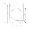 Купить Сиденье для унитаза Qtap (Gemini 490) 428x344x37,5 мм, White, с микролифтом, Slim Duroplast, Quick Release QTSC179W49385 в Киеве vannaja.kiev.ua