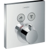 Купити Душова система з термостатом Hansgrohe Raindace хром 15763200 прихованого монтажу купити недорого верхній душ 300 мм квадратна в Києві vannaja.kiev.ua