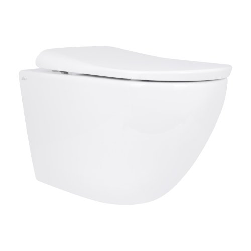 Купить Унитаз подвесной Qtap Robin ML Ultra Quiet 490×365×325 мм, с сиденьем  Soft-close MagLock, White QTROBML26W49621 в Киеве vannaja.kiev.ua