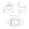 Купить Унитаз подвесной Qtap Robin ML Ultra Quiet 490×365×325 мм, с сиденьем  Soft-close MagLock, White QTROBML26W49621 в Киеве vannaja.kiev.ua