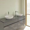 Купити кругла раковина з якісної кераміки Villeroy & Boch Loop & Friends 4A460001 Умивальник на стільницю 42 см з переливом weiss alpin в Києві vannaja.kiev.ua