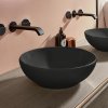 Купить Раковина накладная черная матовая на столешницу 4A4601S5 Villeroy & Boch Loop&Friends 42 Ebony CeramicPlus Умывальник в Киеве vannaja.kiev.ua