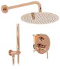 Купити Душовий гарнітур прихованого монтажу REA REA-P4111 LUNGO ROSE GOLD + BOX рожеве золото REAP4111 в Києві vannaja.kiev.ua