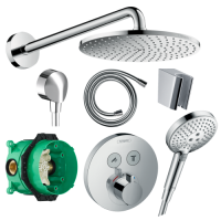 душевая система Grohe с термостатом скрытый монтаж UA26405SC1 Grohtherm SmartControl комплект Rainshower 310 Mono Cube