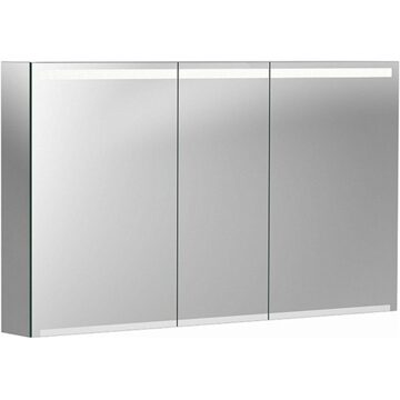 Купити Geberit 500.207.00.1 Option Шафа дзеркальний 120 см з підсвічуванням 500207001, три двері в Києві vannaja.kiev.ua