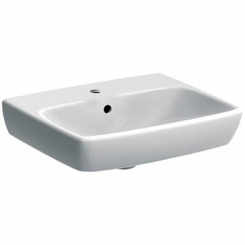 Купить Умывальник подвесной Geberit 500.310.01.7 Selnova Square, 50х42х17, белый 500310017 в Киеве vannaja.kiev.ua