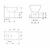 Купить Качественное биде пристенное напольное Geberit Selnova Square 500.483.01.1 белое 500483011 в Киеве vannaja.kiev.ua