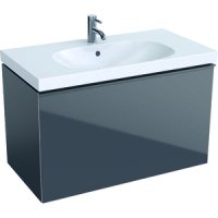 Раковина Geberit 500.251.01.1 Smyle Square прямоугольная 90 см отверстие для смесителя в центре белая 500251011