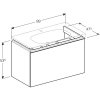 Купити Geberit 500.612.01.2 Тумбочка для раковини 90 см 500612012 лакований ультра-глянсовий білий Acanto в Києві vannaja.kiev.ua