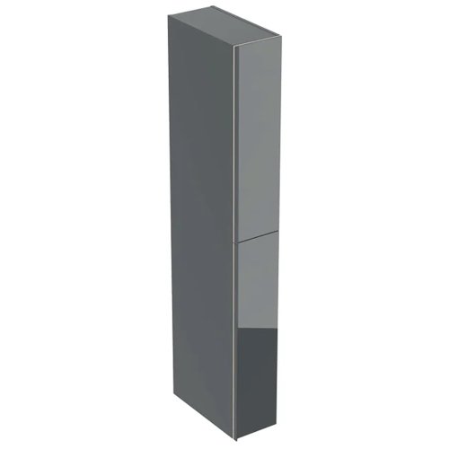 Купить пенал в ванную высокий с выдвижными полками 500.638.JK.2 Geberit Acanto 500638JK2 ящики-карго, корпус лавовое стекло/лавовый матовый  в Киеве vannaja.kiev.ua