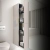 Купить пенал в ванную высокий с выдвижными полками 500.638.JK.2 Geberit Acanto 500638JK2 ящики-карго, корпус лавовое стекло/лавовый матовый  в Киеве vannaja.kiev.ua