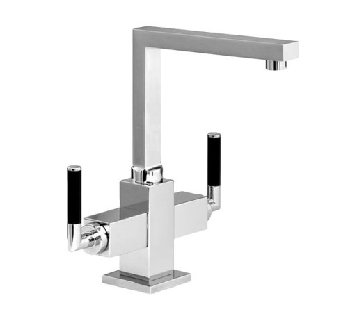 Купить двухвентильные краны Hansa Quadris 50022202 Смеситель для раковины с донным клапаном в Киеве vannaja.kiev.ua