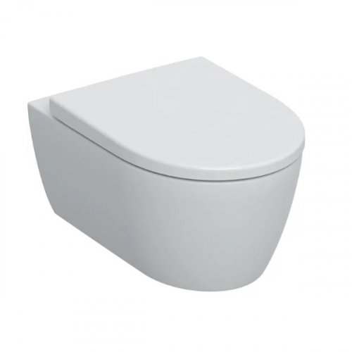 Geberit белый матовый подвесной унитаз 501.663.JT.1 iCon 501663JT1 с сиденьем с крышкой Softclose быстроразъемные крепления с замком закрытая форма Rimfree Купить Geberit белый матовый подвесной унитаз 501.663.JT.1 iCon 501663JT1 с сиденьем с крышкой Softclose быстроразъемные крепления с замком закрытая форма Rimfree в Киеве vannaja.kiev.ua