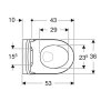Geberit белый матовый подвесной унитаз 501.663.JT.1 iCon 501663JT1 с сиденьем с крышкой Softclose быстроразъемные крепления с замком закрытая форма Rimfree Купить Geberit белый матовый подвесной унитаз 501.663.JT.1 iCon 501663JT1 с сиденьем с крышкой Softclose быстроразъемные крепления с замком закрытая форма Rimfree в Киеве vannaja.kiev.ua