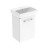 Купити тумба умивальник 45 x 32 см Комплект Geberit 502.746.00.1 Selnova Square 1 двері L/R, глянсовий білий 502746001 в Києві vannaja.kiev.ua