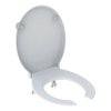 Купить Сидение с крышкой Geberit Selnova Comfort 502.791.00.1 открытое для лиц с ограниченными возможностями, белое 502791001 в Киеве vannaja.kiev.ua