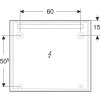 Купить Зеркало ванна против запотевания 80х70 см с LED подсветкой Geberit Option Basic Square 502.807.00.1, алюминий 502807001 в Киеве vannaja.kiev.ua