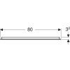Купить Зеркало ванна против запотевания 80х70 см с LED подсветкой Geberit Option Basic Square 502.807.00.1, алюминий 502807001 в Киеве vannaja.kiev.ua