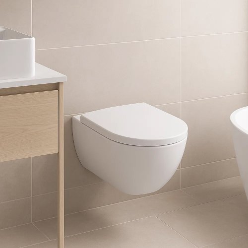 Купити Geberit туалет настінний 502.939.00.1 Унітаз підвісний Modo Rimfree 502939001 з кришкою білий в Києві vannaja.kiev.ua