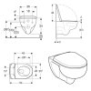 Комплект подвесного унитаза воронкообразного Geberit Selnova 503.083.00.1 TurboFlush с сиденьем с крышкой, белый 503083001 турбо смыв Купить Комплект подвесного унитаза воронкообразного Geberit Selnova 503.083.00.1 TurboFlush с сиденьем с крышкой, белый 503083001 турбо смыв в Киеве vannaja.kiev.ua
