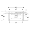 Зелена тумба матова з умивальником 80x62 см Geberit Selnova Square slim rim (504.139.IK.1) два ящики 504139IK1 Купити Зелена тумба матова з умивальником 80x62 см Geberit Selnova Square slim rim (504.139.IK.1) два ящики 504139IK1 в Києві vannaja.kiev.ua