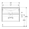 Зелена тумба матова з умивальником 80x62 см Geberit Selnova Square slim rim (504.139.IK.1) два ящики 504139IK1 Купити Зелена тумба матова з умивальником 80x62 см Geberit Selnova Square slim rim (504.139.IK.1) два ящики 504139IK1 в Києві vannaja.kiev.ua