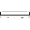 Купить Зеркальный шкаф 120см с LED подсветкой Geberit ONE 505.835.00.2 Geberit две двери с нишей Белый / Алюминий 505835002 в Киеве vannaja.kiev.ua
