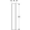 Купить Зеркальный шкаф 120см с LED подсветкой Geberit ONE 505.835.00.2 Geberit две двери с нишей Белый / Алюминий 505835002 в Киеве vannaja.kiev.ua