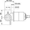 Смеситель для душа HANSA VARIO 50500100 скрытая часть (встраиваемый механизм), латунь Купить Смеситель для душа HANSA VARIO 50500100 скрытая часть (встраиваемый механизм), латунь в Киеве vannaja.kiev.ua