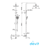 DevIT Frida 50502203 купить с бесплатной доставкой Душевая система с термостатом для ванны с изливом носиком Купить DevIT Frida 50502203 купить с бесплатной доставкой Душевая система с термостатом для ванны с изливом носиком в Киеве vannaja.kiev.ua