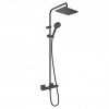 Купить Черная матовая душевая система Hansgrohe 26286670 Vernis Shape с термостатом  в Киеве vannaja.kiev.ua