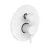 Купити Купити в Києві KITLIG018BO + ZDUP110BO Душова система прихованого монтажу Paffoni Shower Ø 225 мм одноважільний + гігієнічний душ Paffoni Tweet Round Mix колір білий матовий в Києві vannaja.kiev.ua