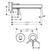 Купить Современный Настенный 76050000 Смеситель для раковины Hansgrohe Finoris 76050 хром однорычажный купить в Киеве vannaja.kiev.ua