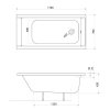Купити Ванна прямокутна Kolo 5343000 Supero 170x70 см акрилова з ніжками 5343 в Києві vannaja.kiev.ua