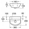 Раковина Logic 53939L01 Gustavsberg с отверстием для смесителя слева Купить Раковина Logic 53939L01 Gustavsberg с отверстием для смесителя слева в Киеве vannaja.kiev.ua