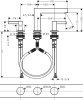 Купить Двухрычажный 76033000 Смеситель для раковины Hansgrohe Finoris хром с донным клапаном на 3 отверстия с доставкой в Киеве vannaja.kiev.ua