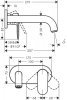 Приобрести 71578000 Смеситель для раковины настенный излив 207 мм Hansgrohe Vernis Shape скрытого монтажа однорычажный хром Купить Приобрести 71578000 Смеситель для раковины настенный излив 207 мм Hansgrohe Vernis Shape скрытого монтажа однорычажный хром в Киеве vannaja.kiev.ua