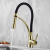Смеситель для кухни REA GASPAR BLACK GOLD золотой высокий Купить Смеситель для кухни REA GASPAR BLACK GOLD золотой высокий в Киеве vannaja.kiev.ua